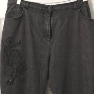 Size 12 Lana Lee Jeans with Black Beading